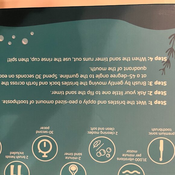 Electric Toothbrush for kids with Starfish Base (AzquaSonic) (NEW) (h/x) - Picture 15 of 16